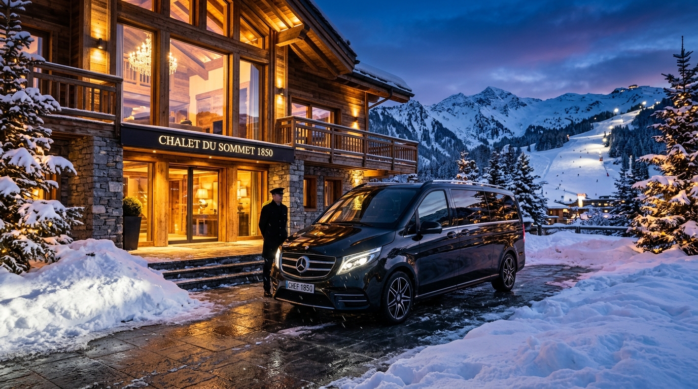 VIP-Transfer vom Flughafen Genf nach Courchevel 1850 (Luxus-Guide 2026)